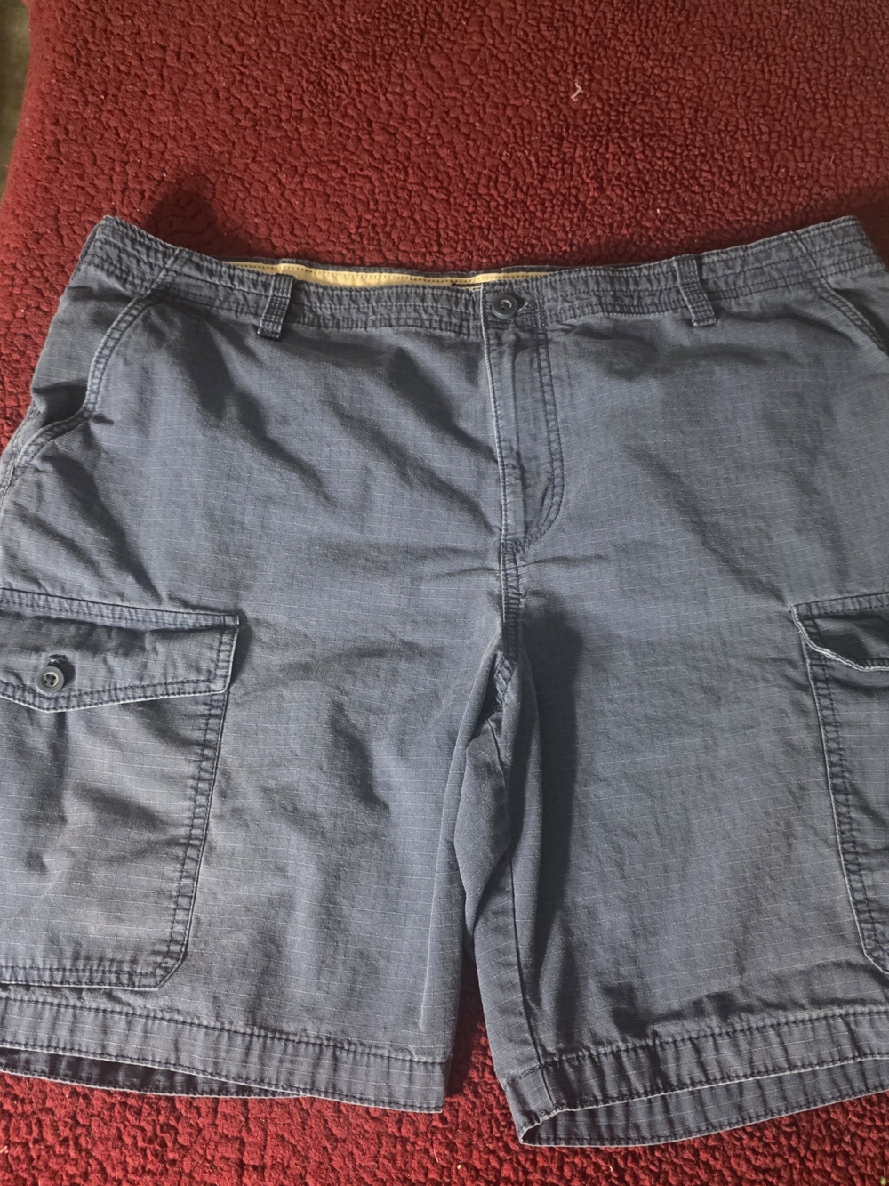 Izod Navy Cargo Shorts with Side Pockets, 40